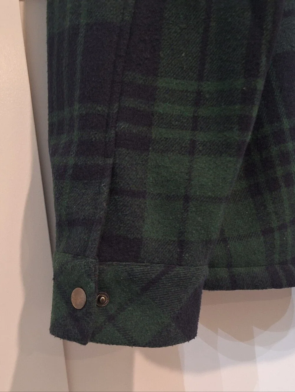 Coofandy Flannel Zip Up Hooded Jacket Sherpa Lined Green Navy Blue Plaid XL